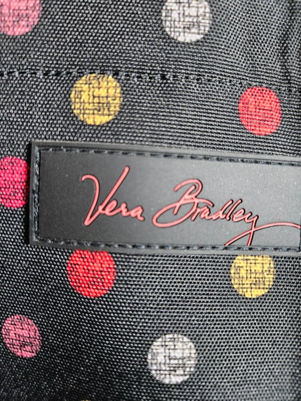Vera Bradley Havana Dots Beach Travel Drawstring Closure Family Large Tote Bag - Picture 9 of 13